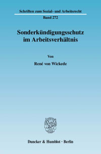 Cover Sonderkündigungsschutz im Arbeitsverhältnis