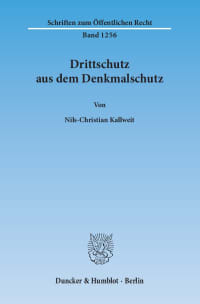 Cover Drittschutz aus dem Denkmalschutz