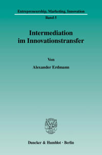 Cover Intermediation im Innovationstransfer