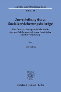 Cover Umverteilung durch Sozialversicherungsbeiträge