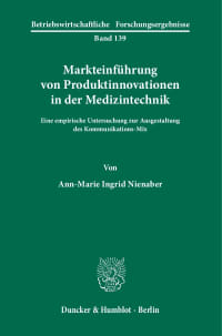 Cover Markteinführung von Produktinnovationen in der Medizintechnik