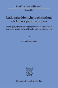 Cover Regionaler Menschenrechtsschutz als Emanzipationsprozess