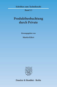 Cover Produktbeobachtung durch Private