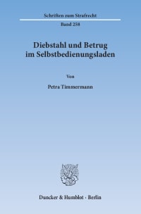 Cover Diebstahl und Betrug im Selbstbedienungsladen