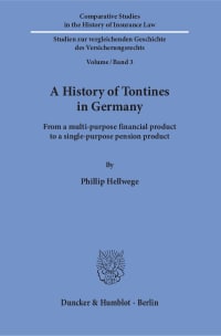 Cover A History of Tontines in Germany