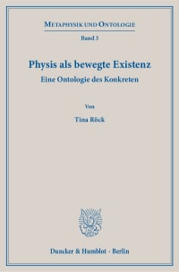 Cover Physis als bewegte Existenz