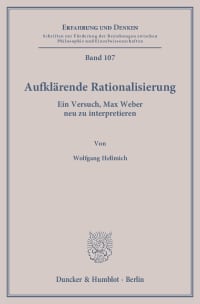 Cover Aufklärende Rationalisierung