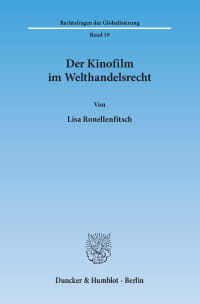 Cover Der Kinofilm im Welthandelsrecht