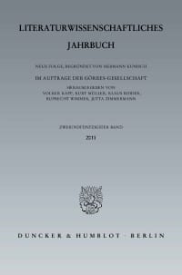 Cover Literaturwissenschaftliches Jahrbuch