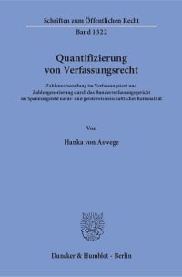 Cover Quantifizierung von Verfassungsrecht