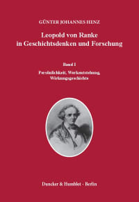 Cover Leopold von Ranke in Geschichtsdenken und Forschung