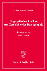 Cover Biographisches Lexikon zur Geschichte der Demographie