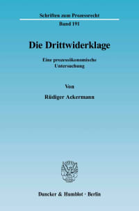 Cover Die Drittwiderklage