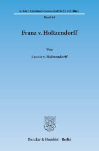 Cover Franz v. Holtzendorff