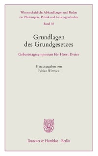 Cover Grundlagen des Grundgesetzes