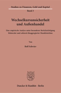 Cover Wechselkursunsicherheit und Außenhandel