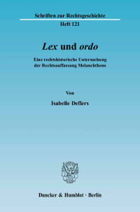 Cover »Lex« und »ordo«