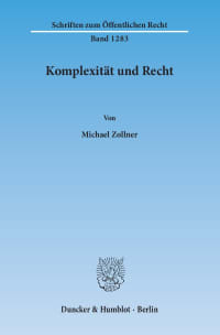 Cover Komplexität und Recht