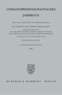 Cover Literaturwissenschaftliches Jahrbuch