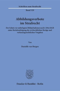 Cover Abbildungsverbote im Strafrecht