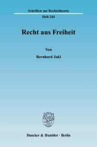 Cover Recht aus Freiheit