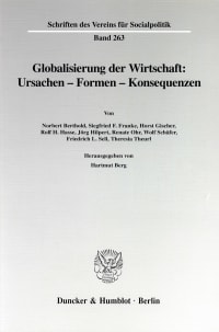 Cover Globalisierung der Wirtschaft: Ursachen - Formen - Konsequenzen