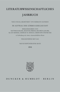 Cover Literaturwissenschaftliches Jahrbuch