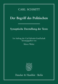 Cover Der Begriff des Politischen