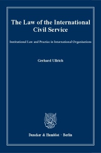 Cover The Law of the International Civil Service