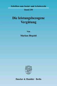 Cover Die leistungsbezogene Vergütung