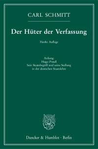 Cover Der Hüter der Verfassung