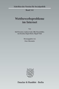 Cover Wettbewerbsprobleme im Internet