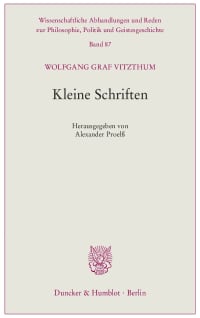 Cover Kleine Schriften