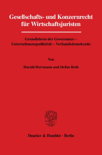 Cover Gesellschafts- und Konzernrecht für Wirtschaftsjuristen