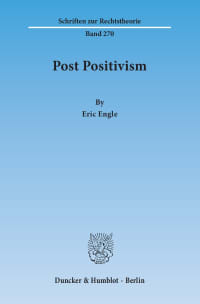 Cover Post Positivism