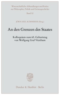 Cover An den Grenzen des Staates