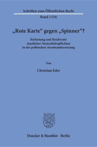 Cover »Rote Karte« gegen »Spinner«?