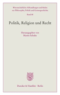 Cover Politik, Religion und Recht