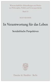 Cover In Verantwortung für das Leben