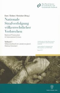 Cover Völkerstrafrecht im Ländervergleich