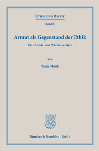 Cover Armut als Gegenstand der Ethik