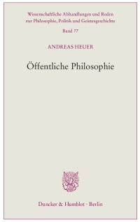 Cover Öffentliche Philosophie