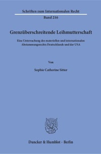 Cover Grenzüberschreitende Leihmutterschaft