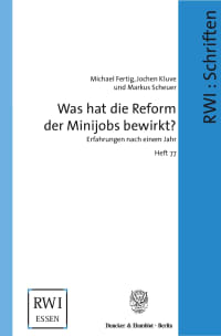 Cover Was hat die Reform der Minijobs bewirkt?