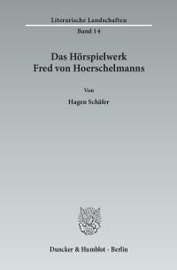 Cover Das Hörspielwerk Fred von Hoerschelmanns