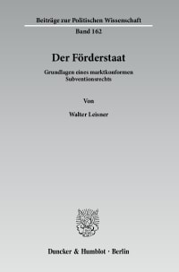 Cover Der Förderstaat