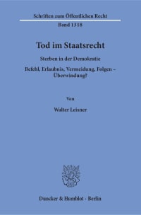 Cover Tod im Staatsrecht