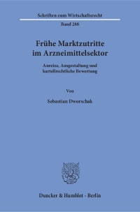 Cover Frühe Marktzutritte im Arzneimittelsektor