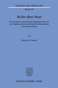 Cover Recht ohne Staat