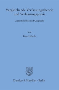 Cover Vergleichende Verfassungstheorie und Verfassungspraxis